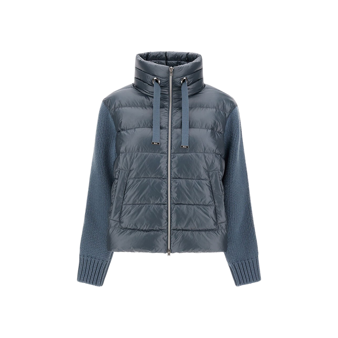 (W) 에르노 울트라라이트 다운 자켓 미드나잇 틸((W) Herno Ultralight Down Jacket Midnight Teal) - 1