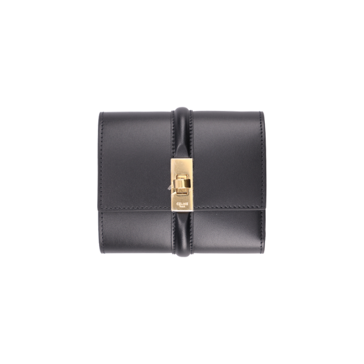 ITCWKSEOLAGP Celine Small 16 Tri Fold Wallet Calfskin Black
