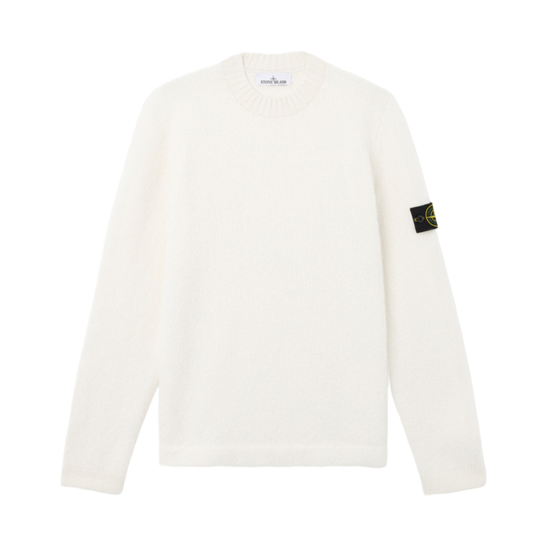 스톤 아일랜드 5100056 팬시 얀 크루넥 점퍼 브러쉬드 텍스처 아이보리 - 25FW(Stone Island 5100056 Fancy Yarn Crewneck Jumper with Brushed Texture Ivory - 25FW) - 1