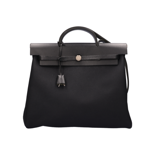 IT8VIA73OE9R Hermes Herbag 39 Bag Noir Palladium Hardware E Stamp