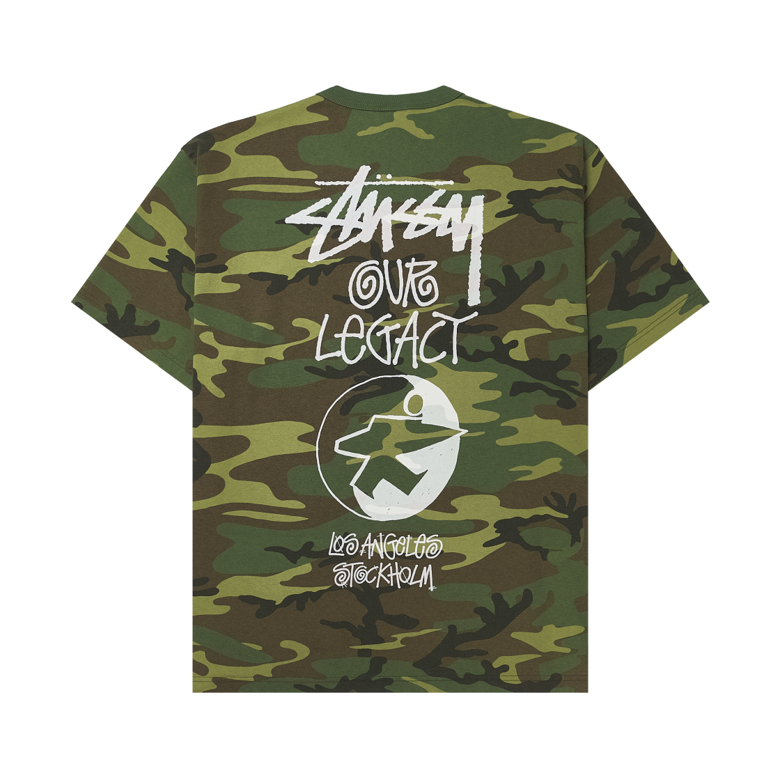 스투시 x 아워레가시 워크샵 서프맨 피그먼트 다이드 티셔츠 카모(Stussy x Our Legacy Work Shop Surfman Pigment Dyed T-Shirt Camo)