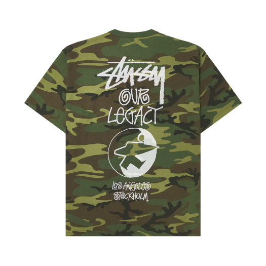 3904017 Stussy x Our Legacy Work Shop Surfman Pigment Dyed T-Shirt Camo