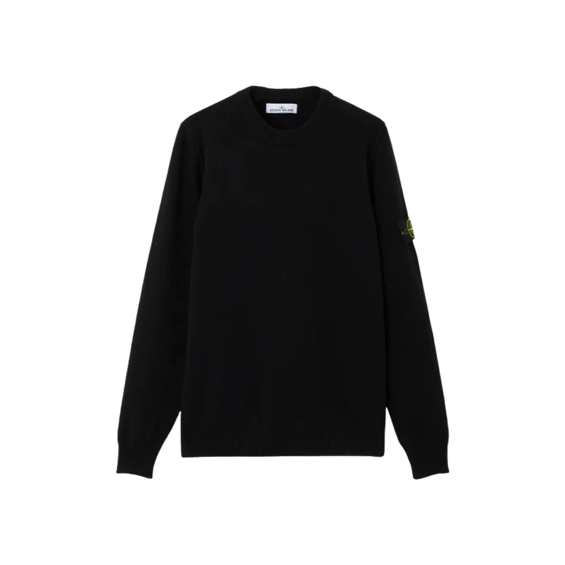 Stone Island Stone Island 5100072 Lambswool Crewneck Jumper with Reverse Stitch Details Black - 25FW · M