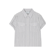 [KREAM 단독] Waviness Horizon Stripe Half Shirts Black Stripe - 25FW