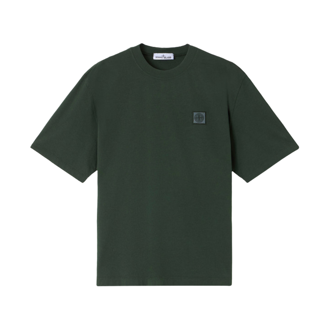 K2S1521000-25S0115-V005E Stone Island 2100025 Combed Organic Cotton Jersey Regular Fit Short-Sleeve T-Shirt with Compass Patch  - 25FW