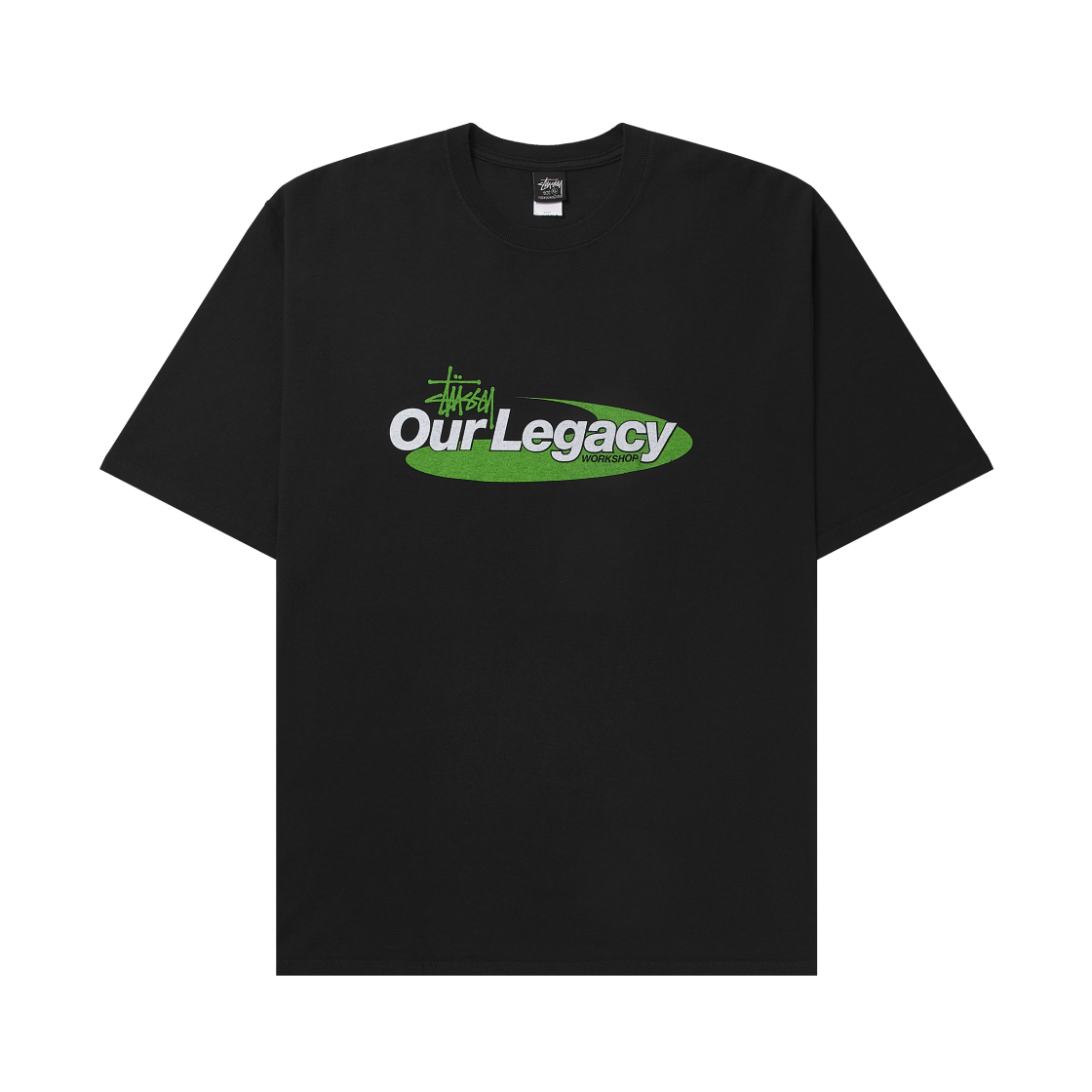 스투시 x 아워레가시 워크샵 스윌 피그먼트 다이드 티셔츠 블랙(Stussy x Our Legacy Work Shop Swirl Pigment Dyed T-Shirt Black)