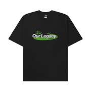 Stussy x Our Legacy Work Shop Swirl Pigment Dyed T-Shirt Black