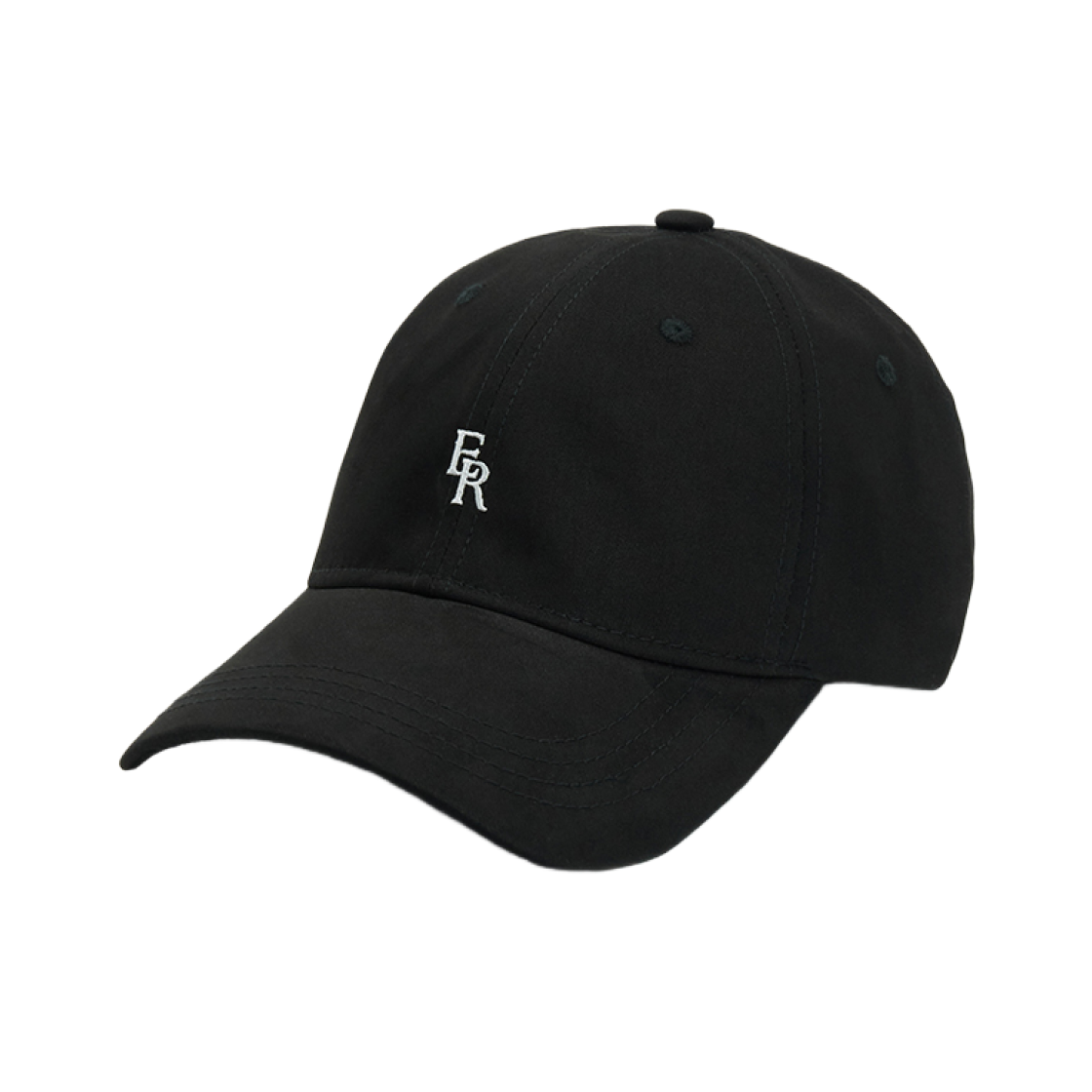에르에르 자수 S-ER 로고 아트워크 베이스볼 캡 블랙(ERER Embroidered S-ER Logo Artwork Baseball Cap Black) - 1