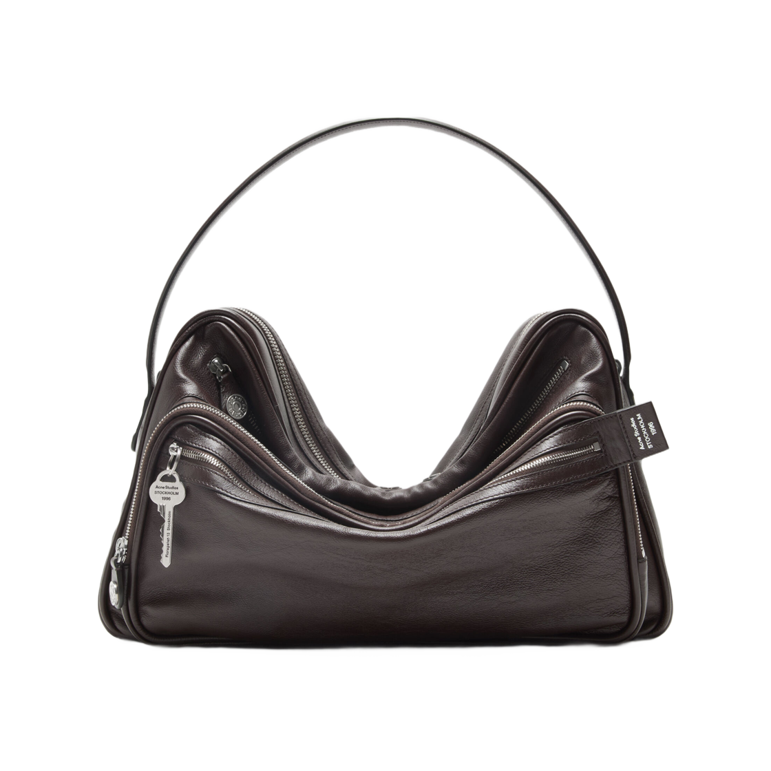 C10235-ADN Acne Studios Camero Camera Shoulder Bag Chocolate Brown