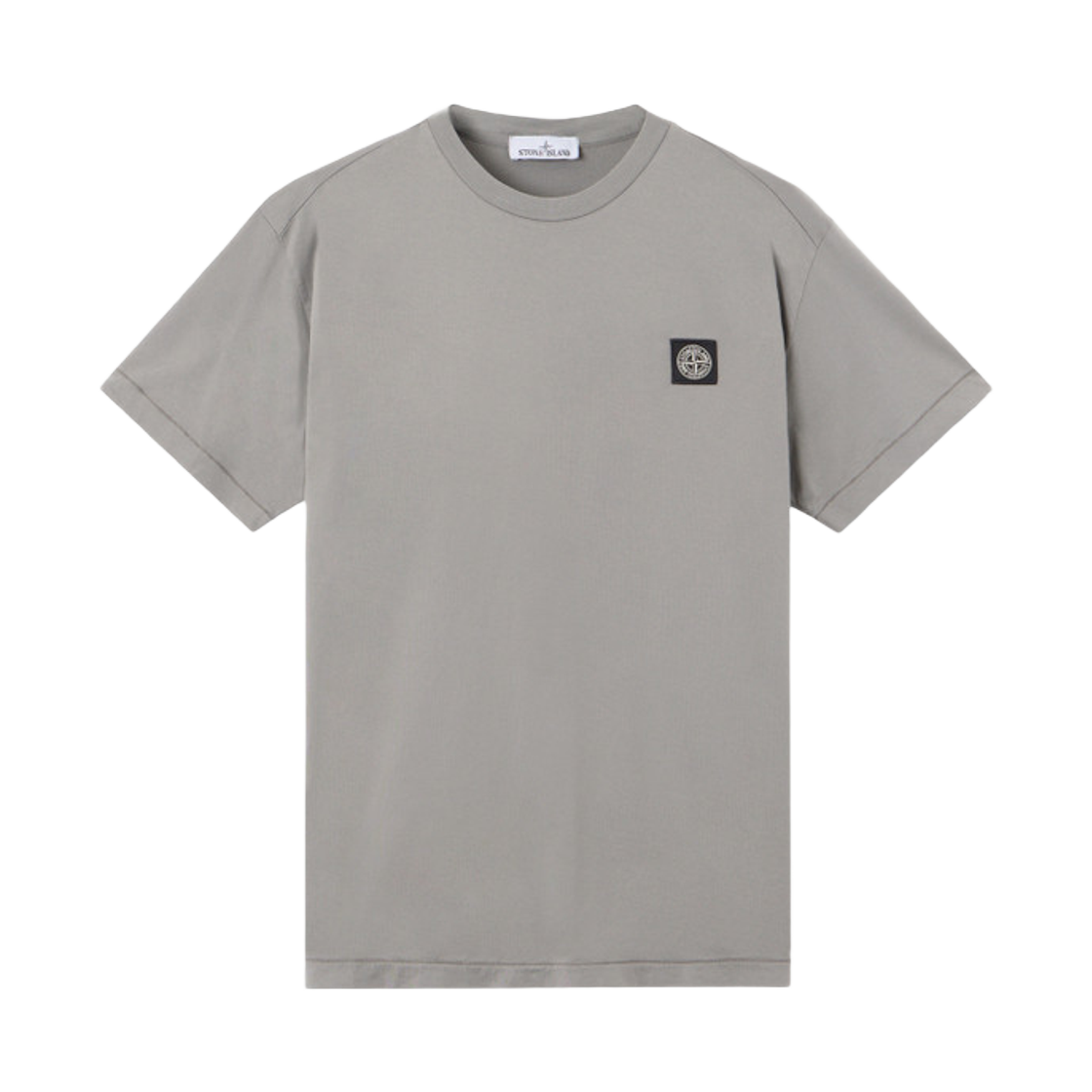 K2S1521000-27S0013-V006B Stone Island 2100027 60/2 Cotton Jersey Slim-Fit Short-Sleeve T-Shirt with Compass Patch Cement - 25FW