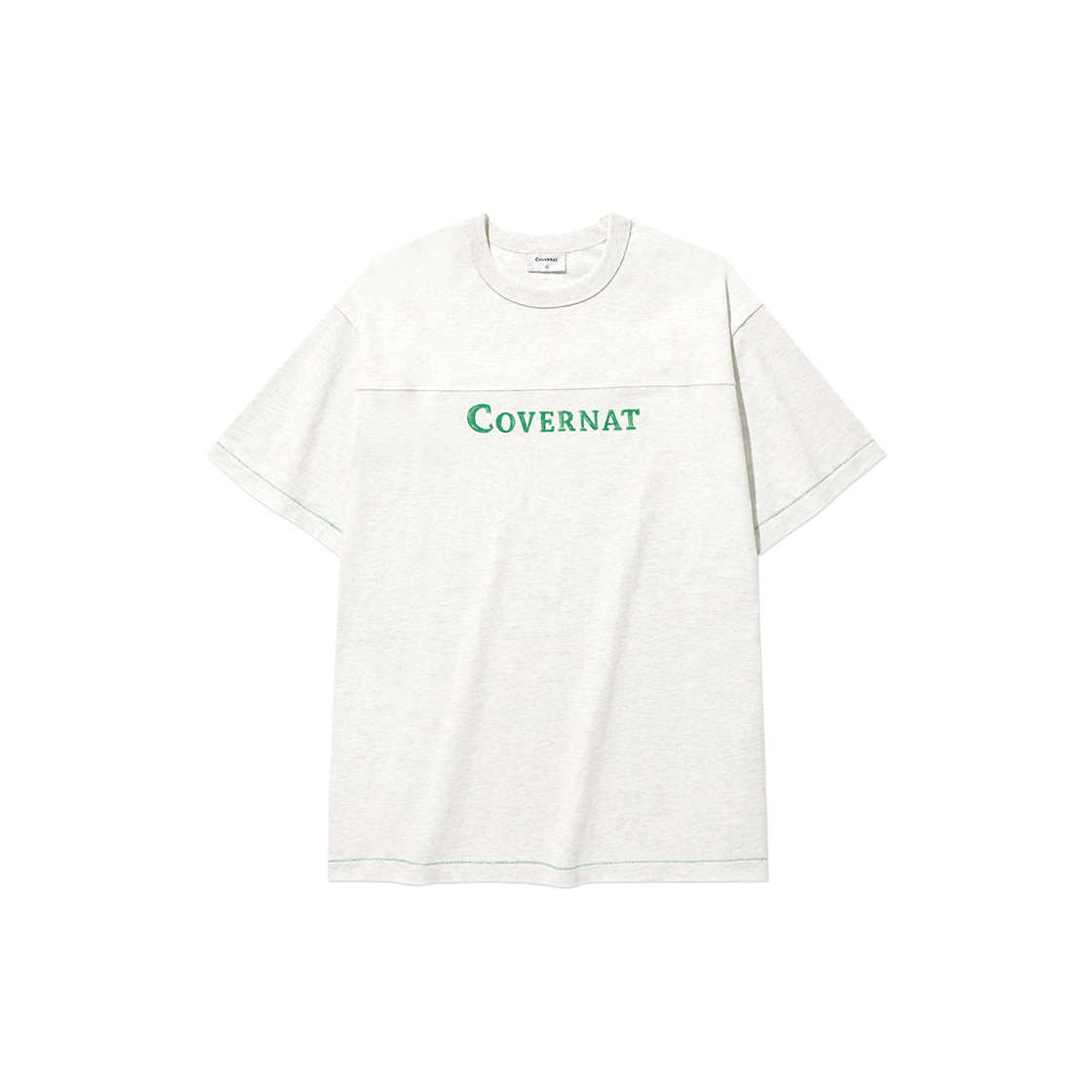 COVERNATのPainting Graphic Cutting Line T-Shirt 全2色 커버낫 페인팅 그래픽 커팅라인 티셔츠 오트밀 | COVERNAT | KREAM