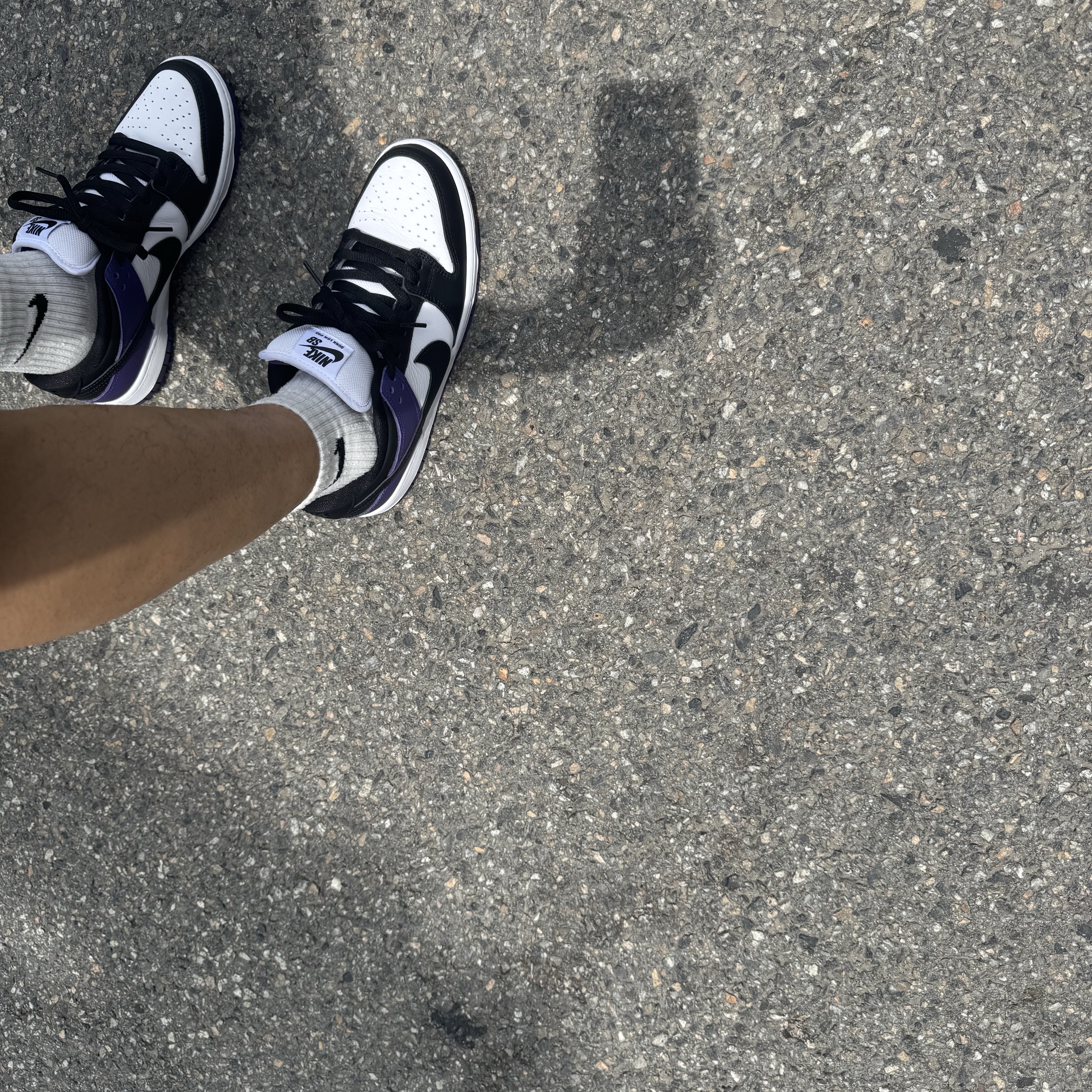 Nike SB Dunk Low Pro Court Purple 착용 스타일 - 2