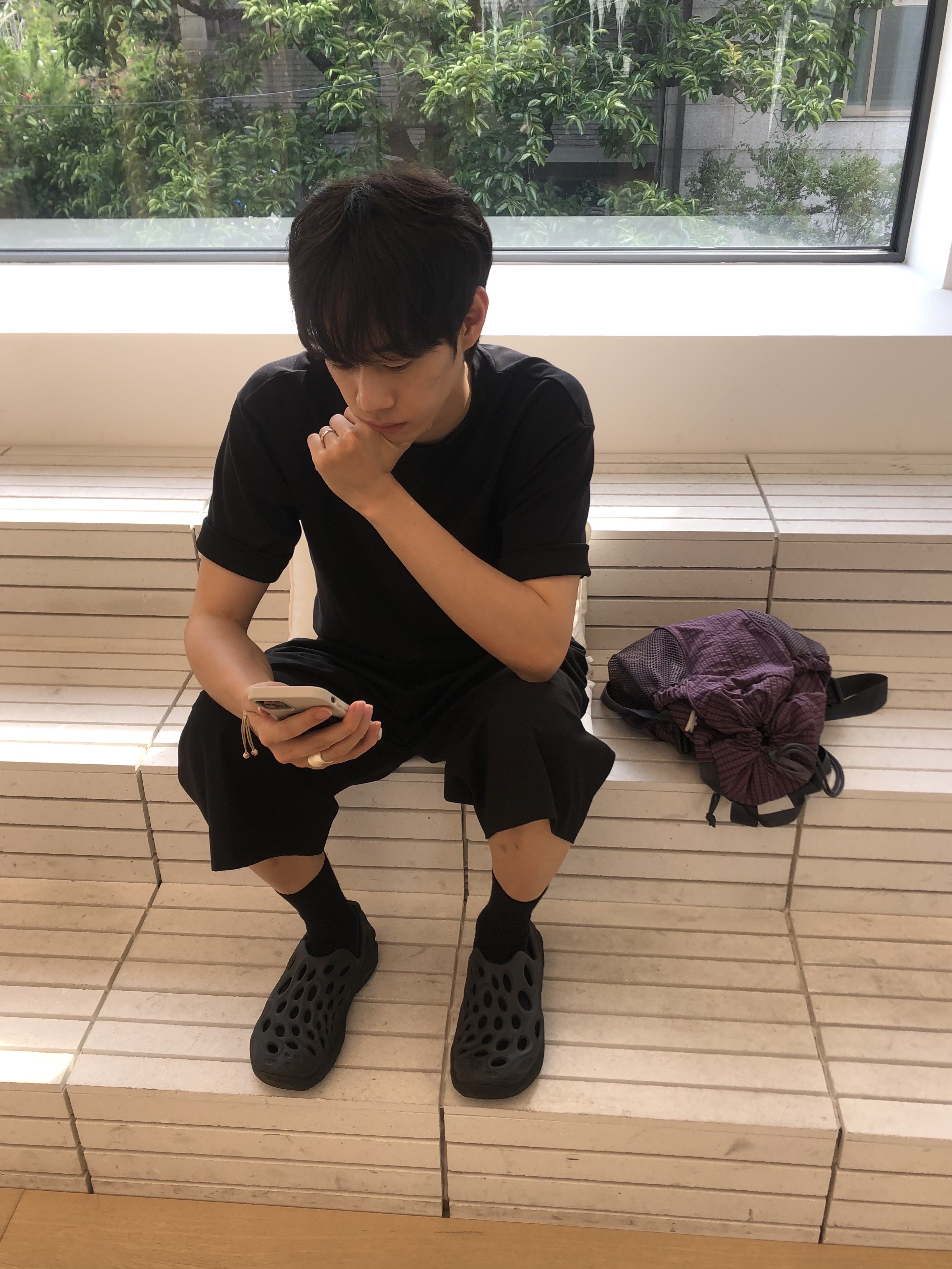 [1TRL] Merrell Hydro Next Gen Moc SE Triple Black - 25SS 착용 스타일 - 1