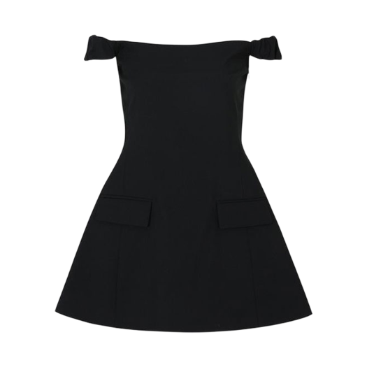DQ2WB008 LEHA Krysia Off Shoulder Top Black