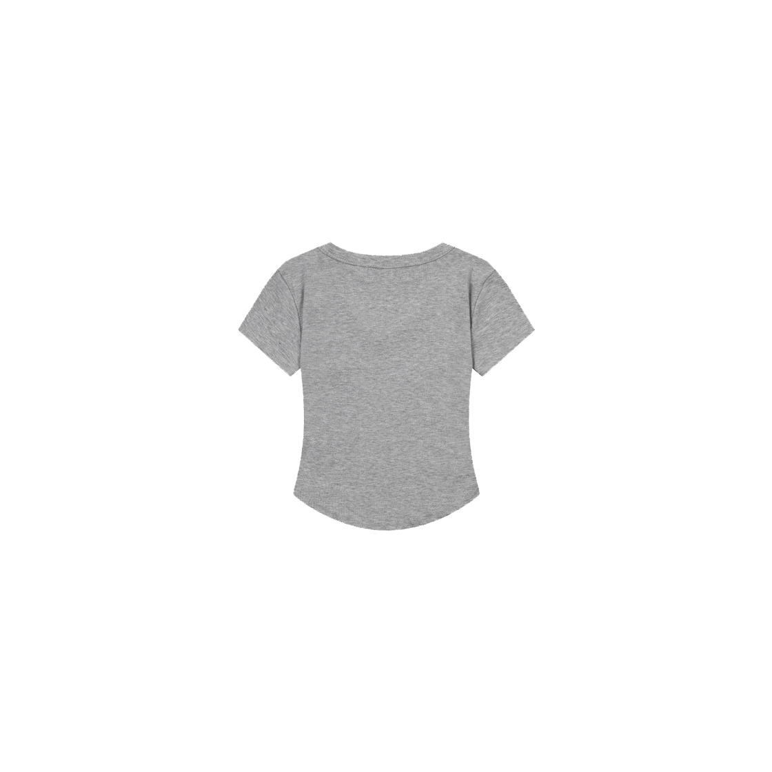 무센트 벨린 브이넥 크롭 굴림 반팔 티 그레이(MUCENT Velin V-Neck Crop Half T Gray) - 2