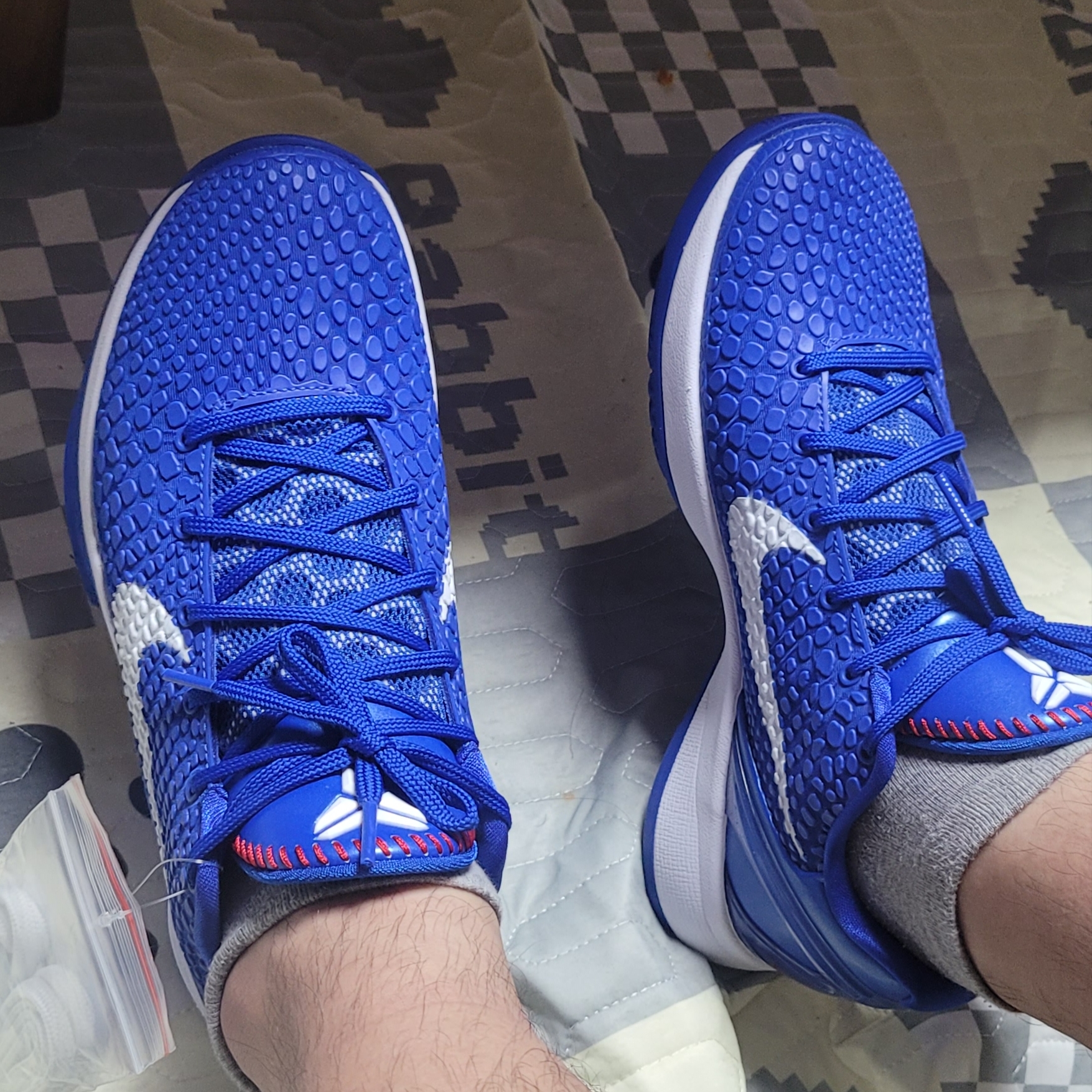 Nike Kobe 6 Protro Game Royal White 착용 스타일 - 1