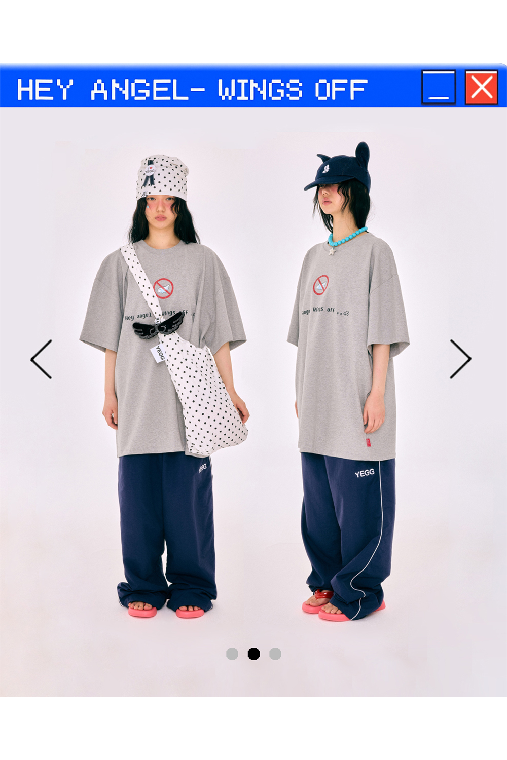 【YEGG】韓国人気新作★ Wings Off Tee 예그 윙오프티 그레이 | YEGG | KREAM