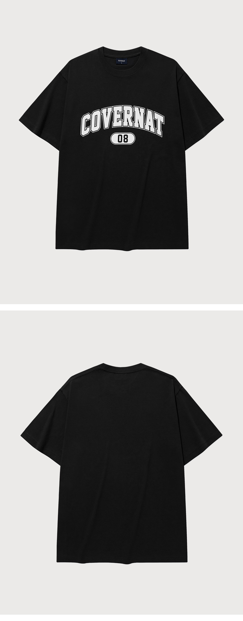 Tシャツ・カットソー COVERNAT Arch 08 Logo T-Shirt Black MUSINSA | COVERNAT arch logo t-shirt black