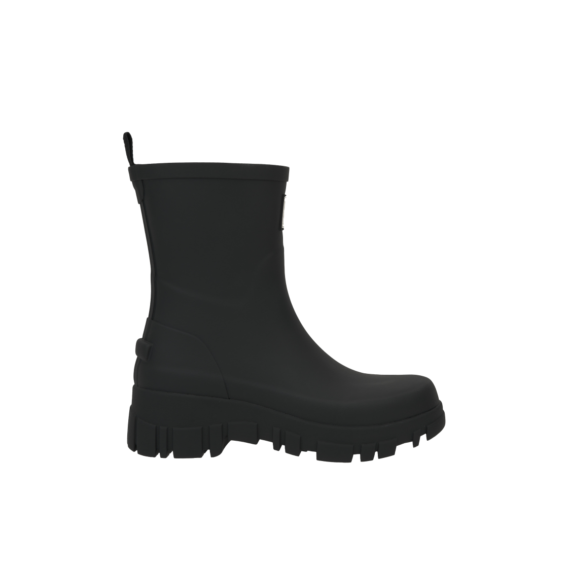 (W) 락피쉬웨더웨어 플랫폼 미들 레인 부츠 블랙((W) Rockfishweatherwear Flatform Middle Rain Boots Black)