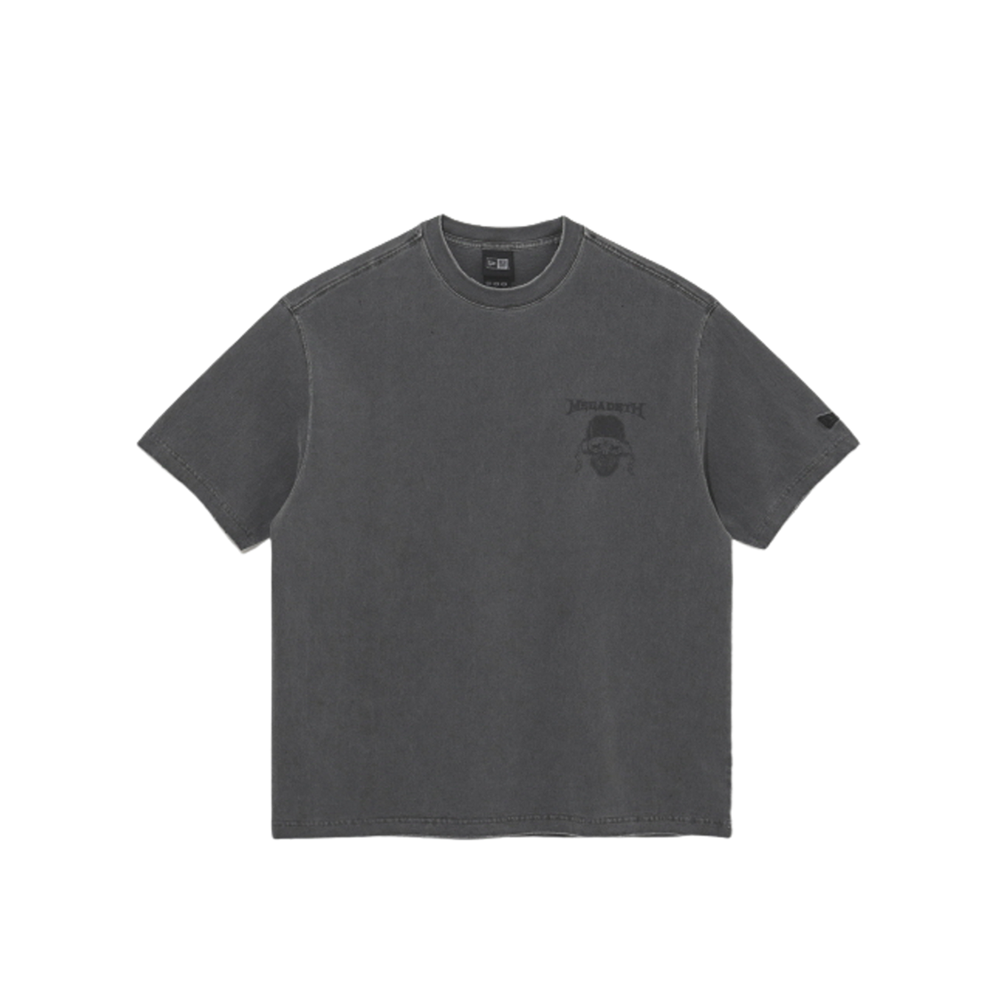 뉴에라 x 메가데스 다잉 티셔츠 차콜(New Era x Megadeth Dyeing T-Shirt Charcoal)