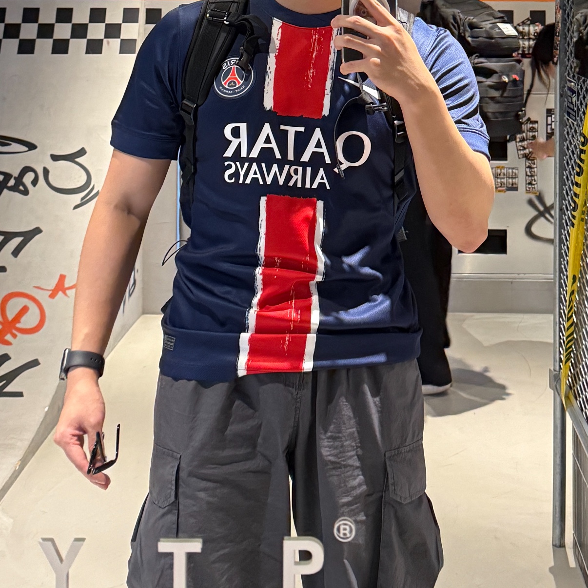 Nike Paris Saint-Germain 2024/25 Dri-Fit Stadium Home Replica Jersey Midnight Navy (Non Marking Ver.) 착용 스타일 - 2