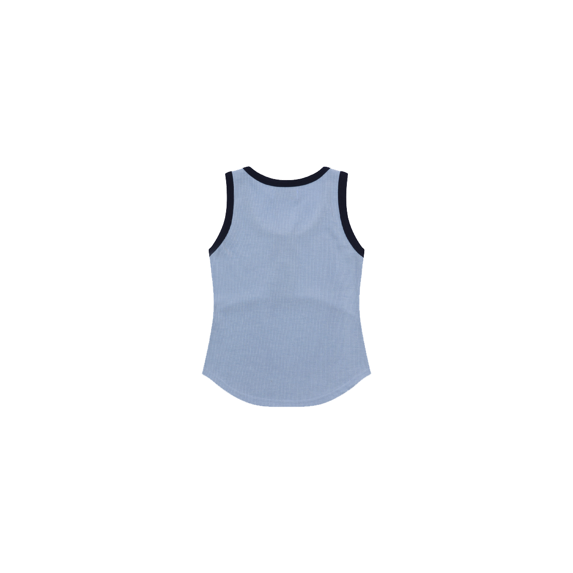 무센트 컬러팝 배색 버튼 크롭 골지 나시 소라(MUCENT Color-Pop Button Crop Sleeveless Sora) - 2