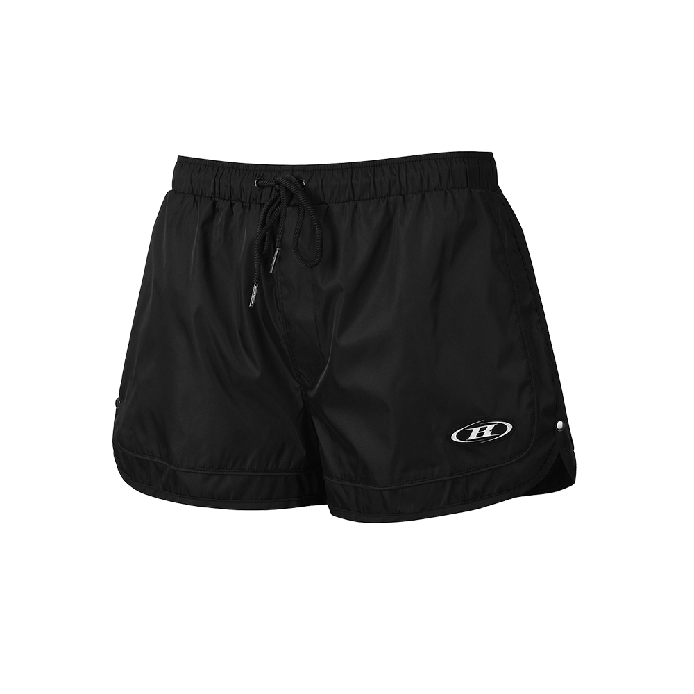 본투윈 심볼 B 파이핑 워터 쇼츠 블랙(BRON TO WIN Symbol B Piping Water Shorts Black)