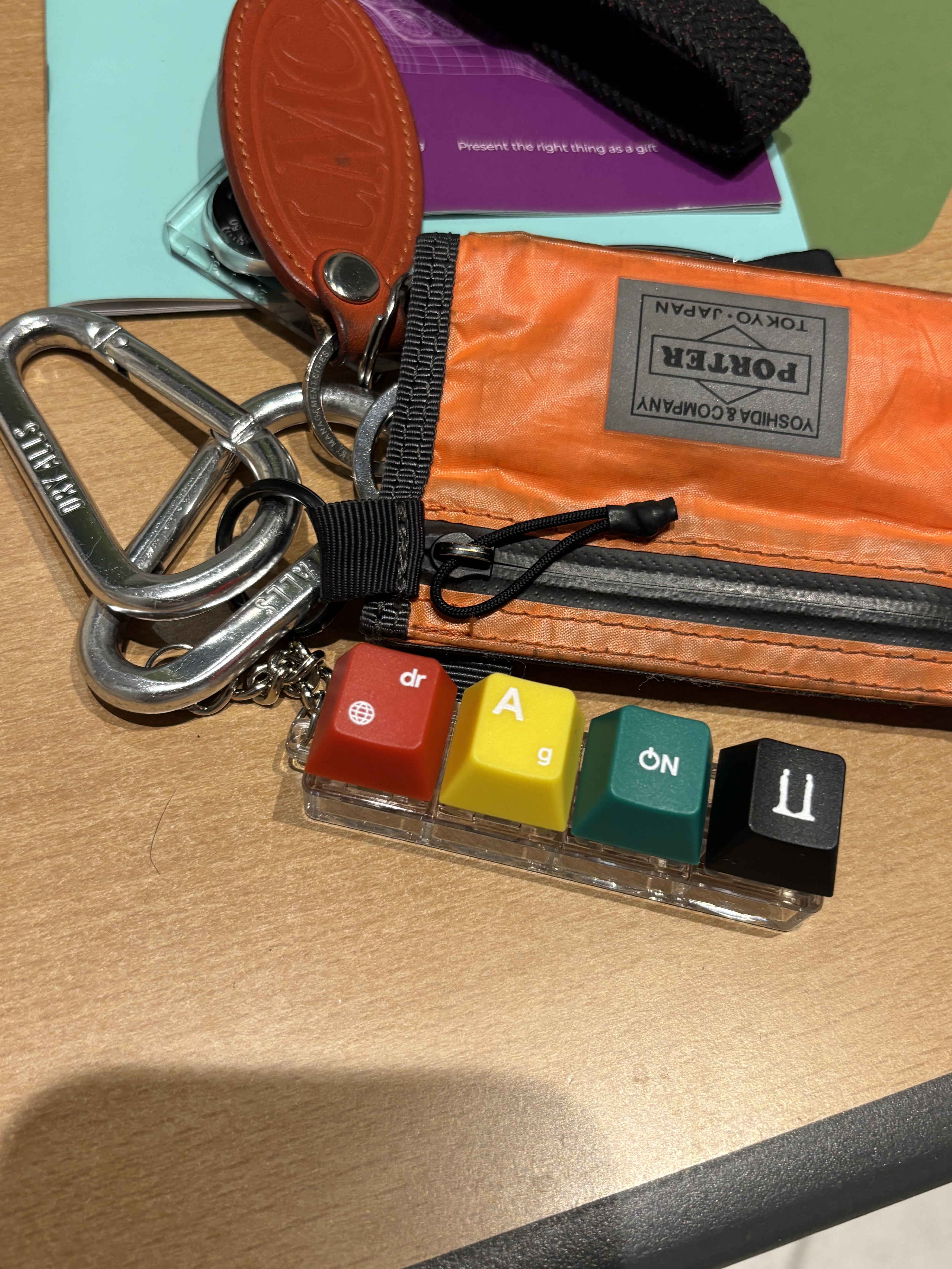 G-DRAGON Ubermensch Keycap Keyring 착용 스타일