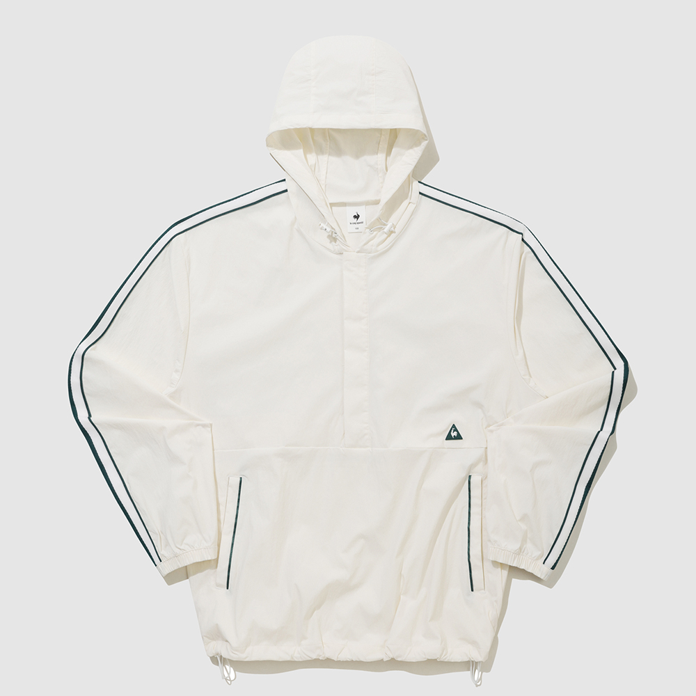 르꼬끄 스포르티브 유니 선데이 아노락 홑겹 자켓 - 아이보리(QQ323LJK82)(le coq sportif Unisex Sunday half-zip jacket Ivory) - 4