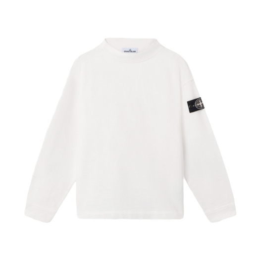 Stone Island 6100001 Knit-Look Cotton Raw Beauty Regular Fit Crater Neck Sweatshirt with Archive-Inspired Prints  - 25FW