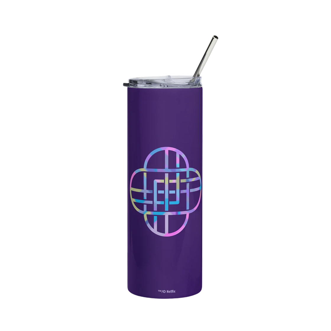 - KPop Demon Hunters Huntrix Logo Tumbler Purple
