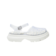 (W) Rockfishweatherwear Glair Flatform Fisherman Sandals Glitter Silver