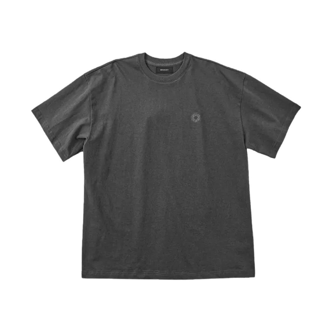 999휴머니티 EVD 로고 하프 티셔츠 차콜(999Humanity EVD Logo Half T-Shirt Charcoal)