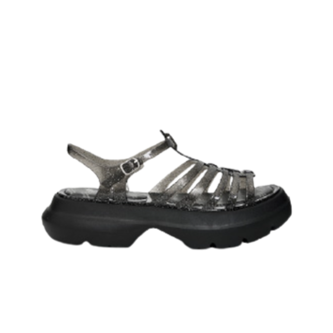 (W) 락피쉬웨더웨어 글레어 플랫폼 샌들 글리터 블랙((W) Rockfishweatherwear Glair Flatform Sandals Glitter Black)