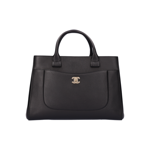 IT66H7I5M8HN [B등급] Chanel Vintage Neo New Soft Tote Bag Black Gold Hardware