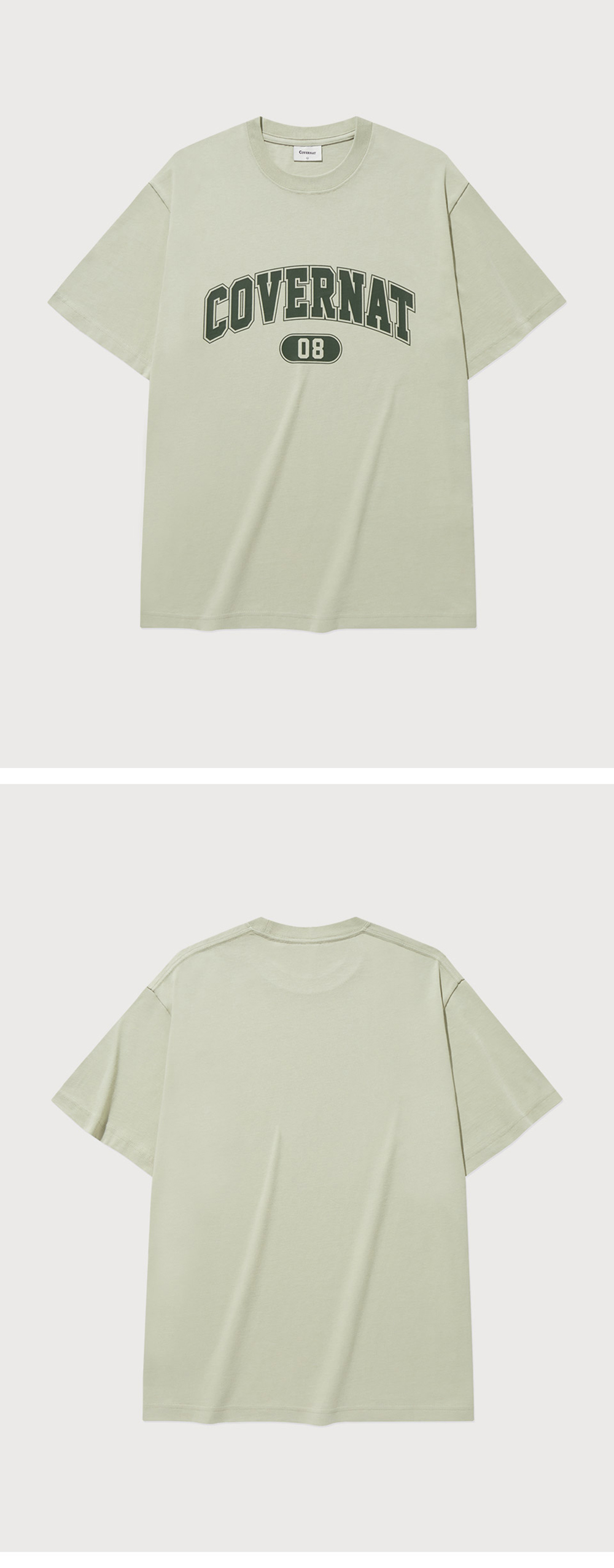 Tシャツ・カットソー COVERNAT Arch 08 Logo T-Shirt Khaki 08アーチロゴTシャツ Khaki - Covernat | 60% - アジア