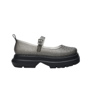 (W) Rockfishweatherwear Glair Flatform Maryjanes Glitter Black