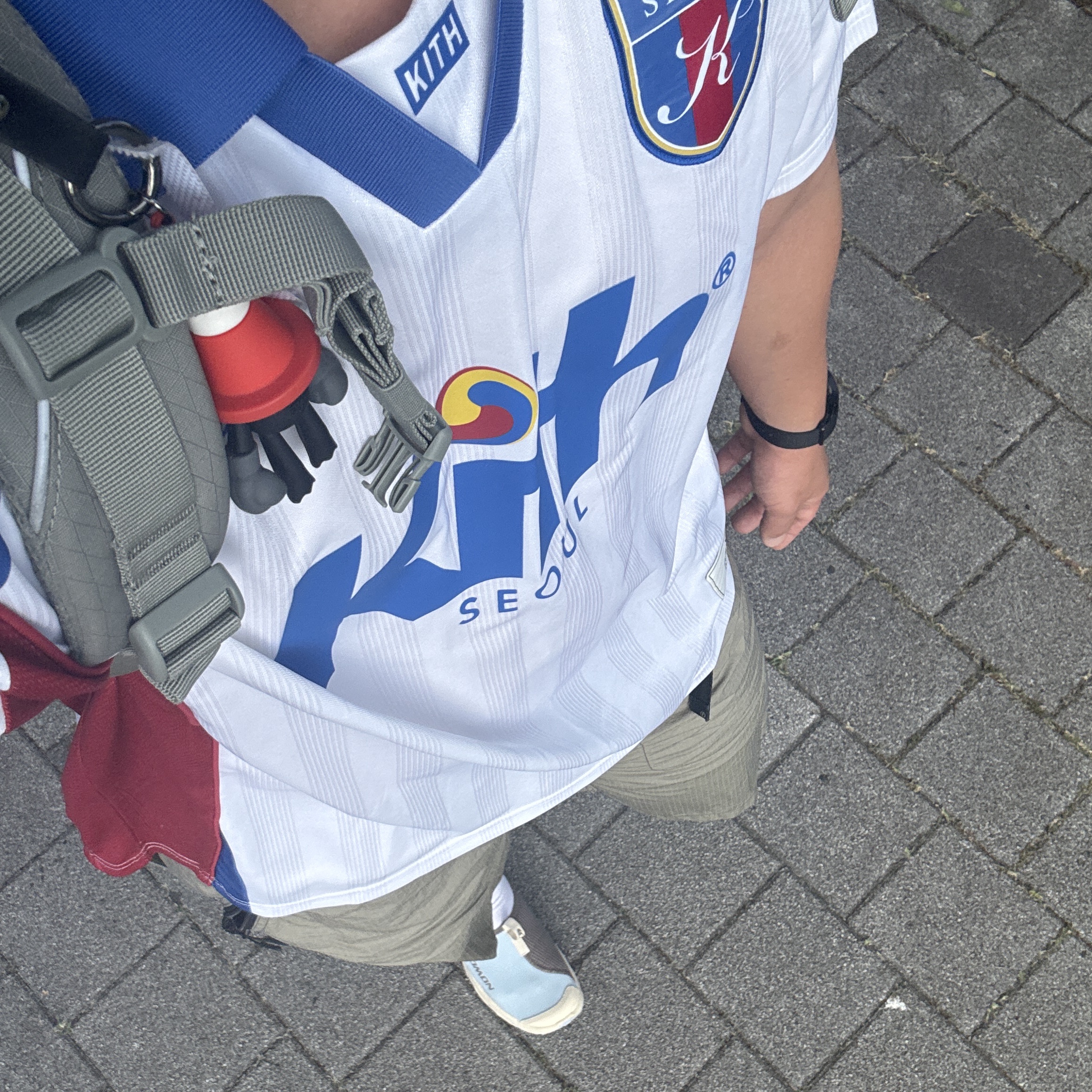 Palace Cordura Y-Rip Backpack Olive - 24SS, Salomon RX Slide 3.0 Bleached Sand Falcon 착용 스타일