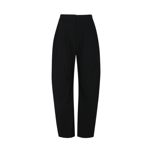 DR2WP009 LEHA Manon Barrel-Leg Pants Black