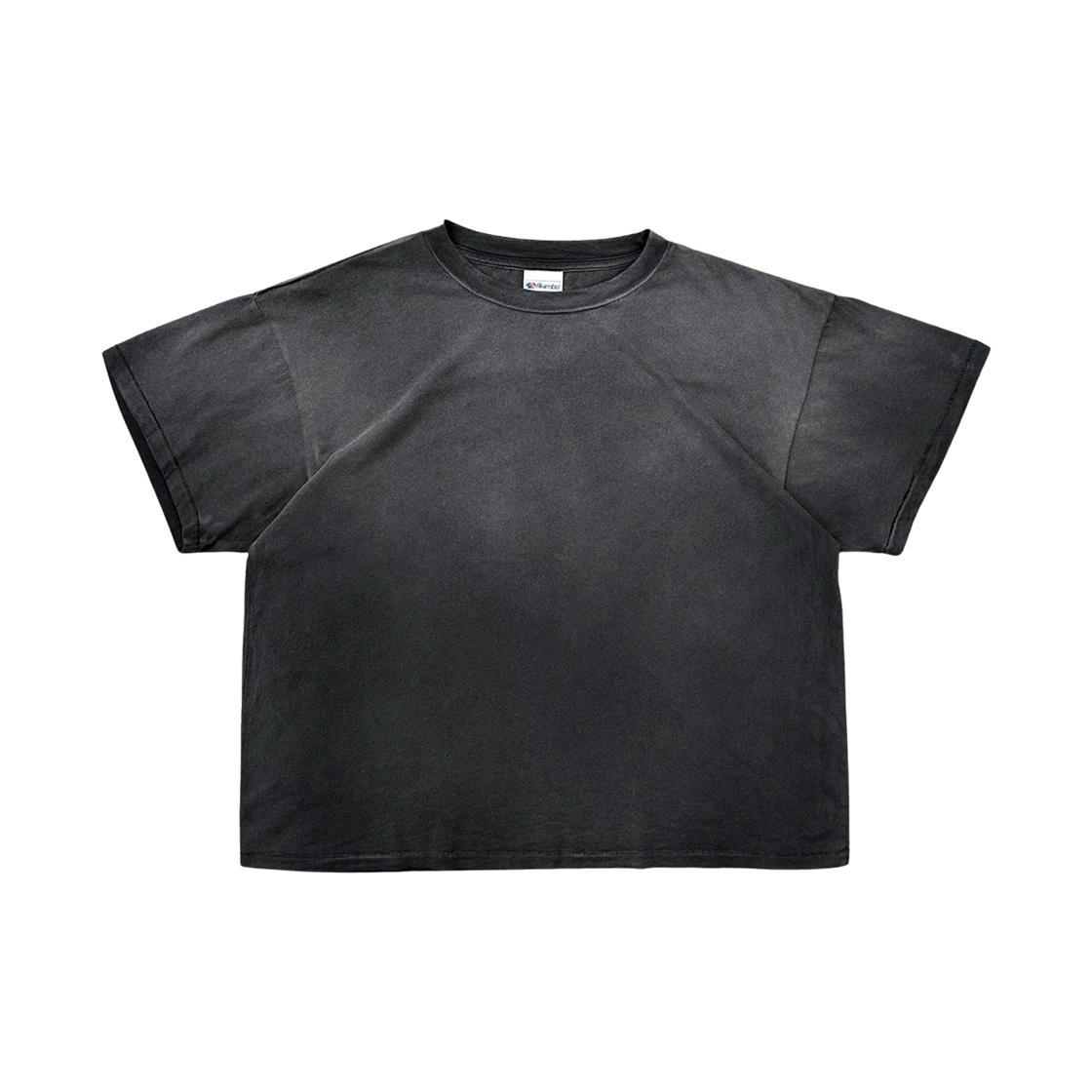 아킴보 클럽 체인 피커 싱글 스티치 티셔츠 썬 페이디드 블랙(Akimbo Club Chain-Peeker Single Stitched T-Shirt Sun Faded Black)