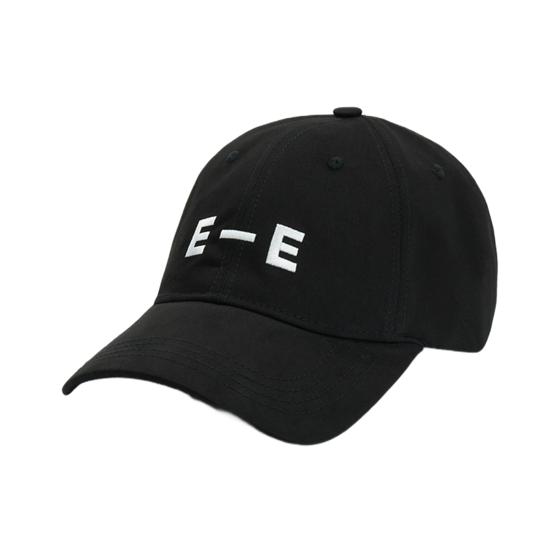 에르에르 자수 E-E 로고 아트워크 베이스볼 캡 블랙(ERER Embroidered E-E Logo Artwork Baseball Cap Black)