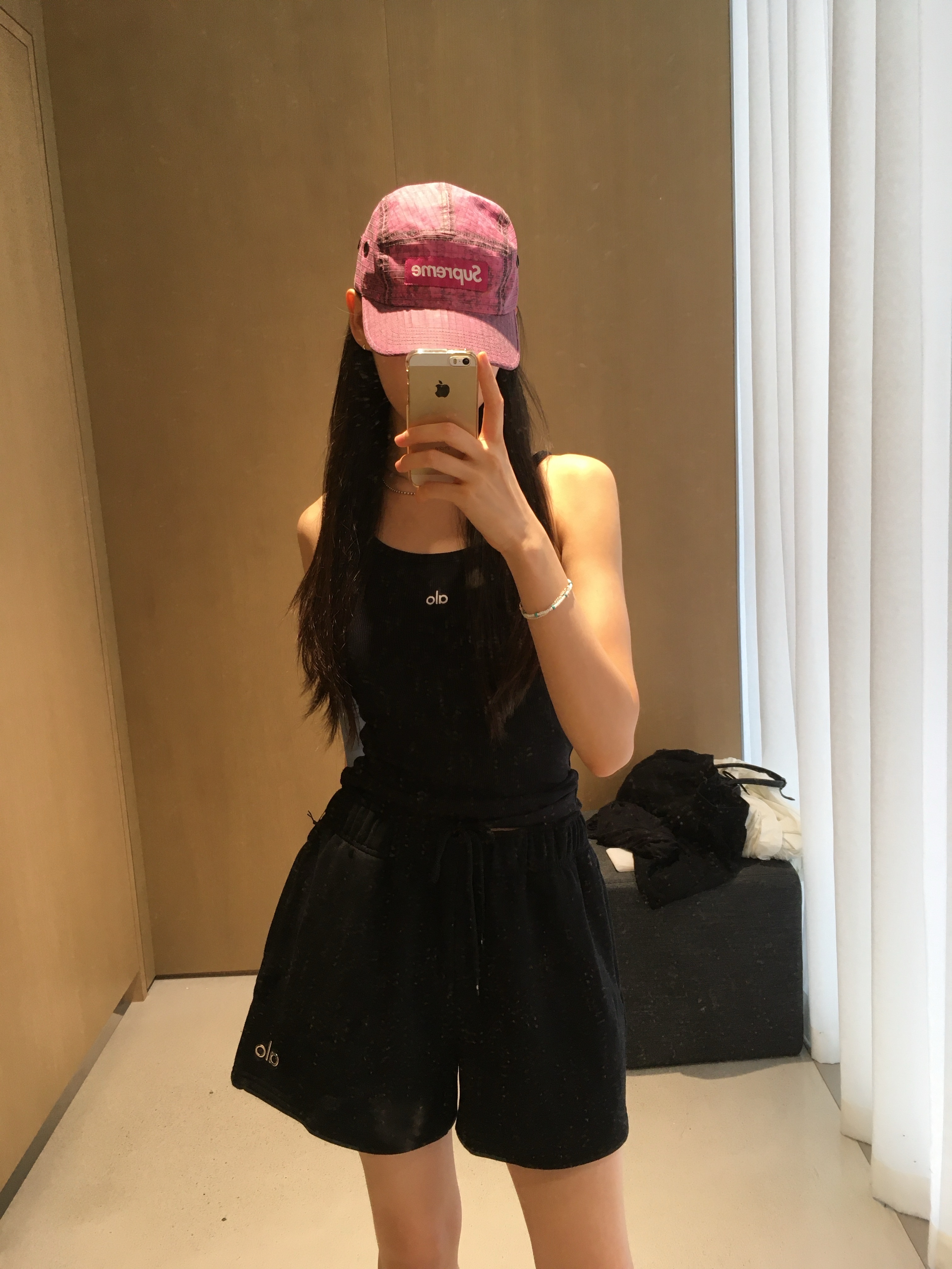 Supreme Distressed Ripstop Camp Cap Pink - 23FW, (W) Alo Yoga Aspire Tank Black White 착용 스타일