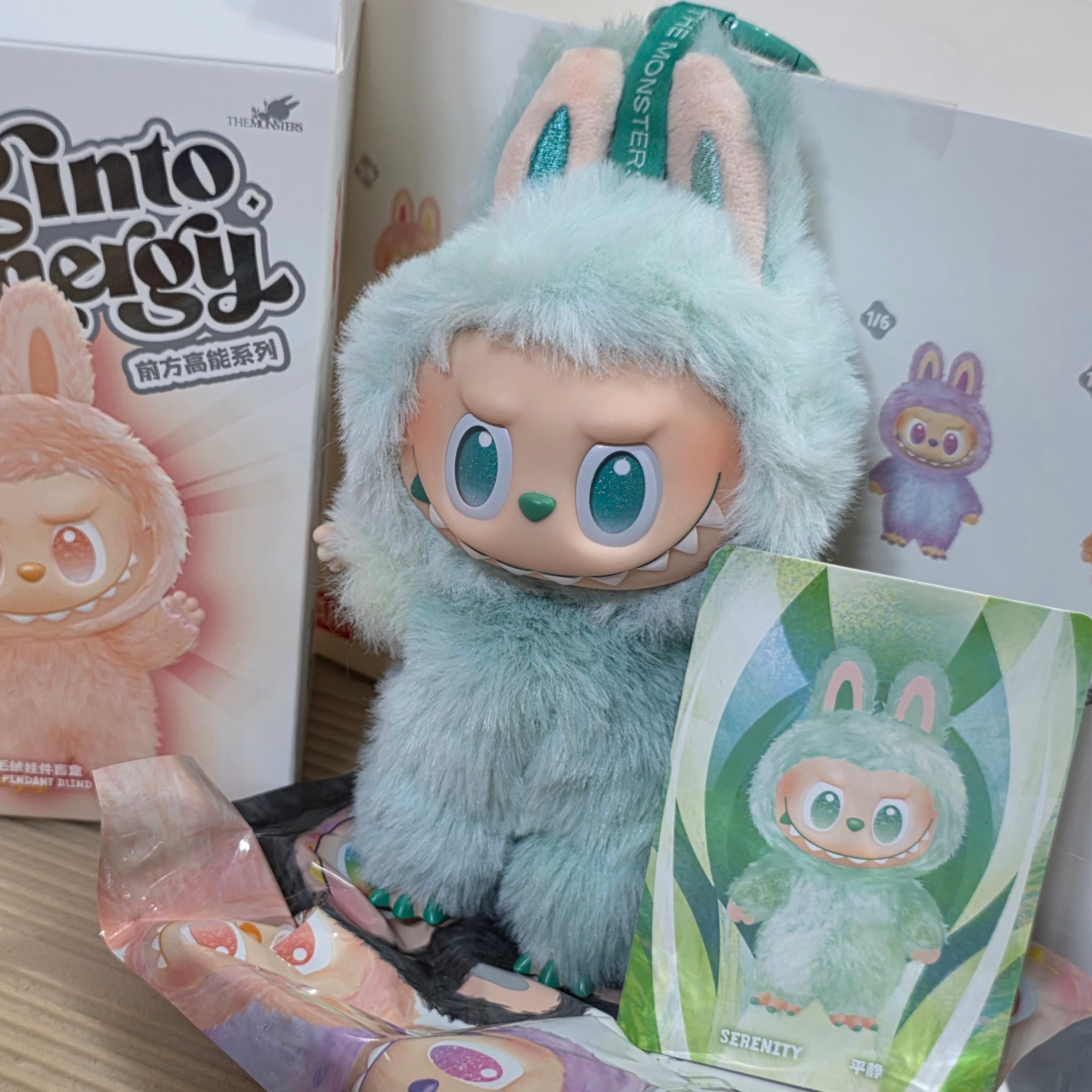 Pop Mart Labubu The Monsters Highlight Series Hope Keyring (Opened Case), Pop Mart Labubu The Monsters Highlight Series Sealed Case (6 Blind Boxes) 착용 스타일 - 2