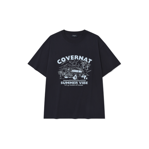 COVERNATのNeon Logo Dying T-Shirt 全3色 Neon Logo Dying T-Shirt Charcoal - Covernat | 60% - Asian
