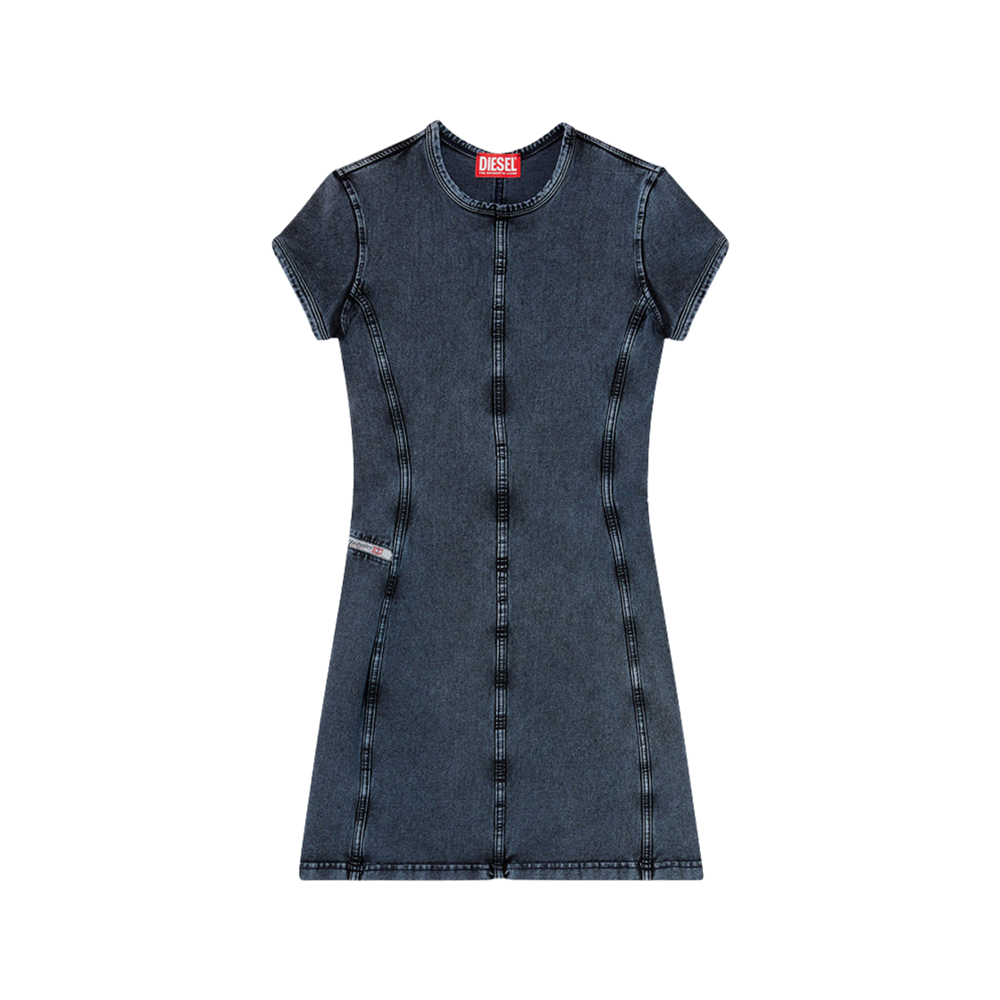 (W) 디젤 D-컵슬리브 미니 드레스 다크 블루((W) Diesel D-Cupsleeves Mini Dress Dark Blue) - 1