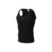 BRON TO WIN Essential Slim Ribbed Sleeveless Black