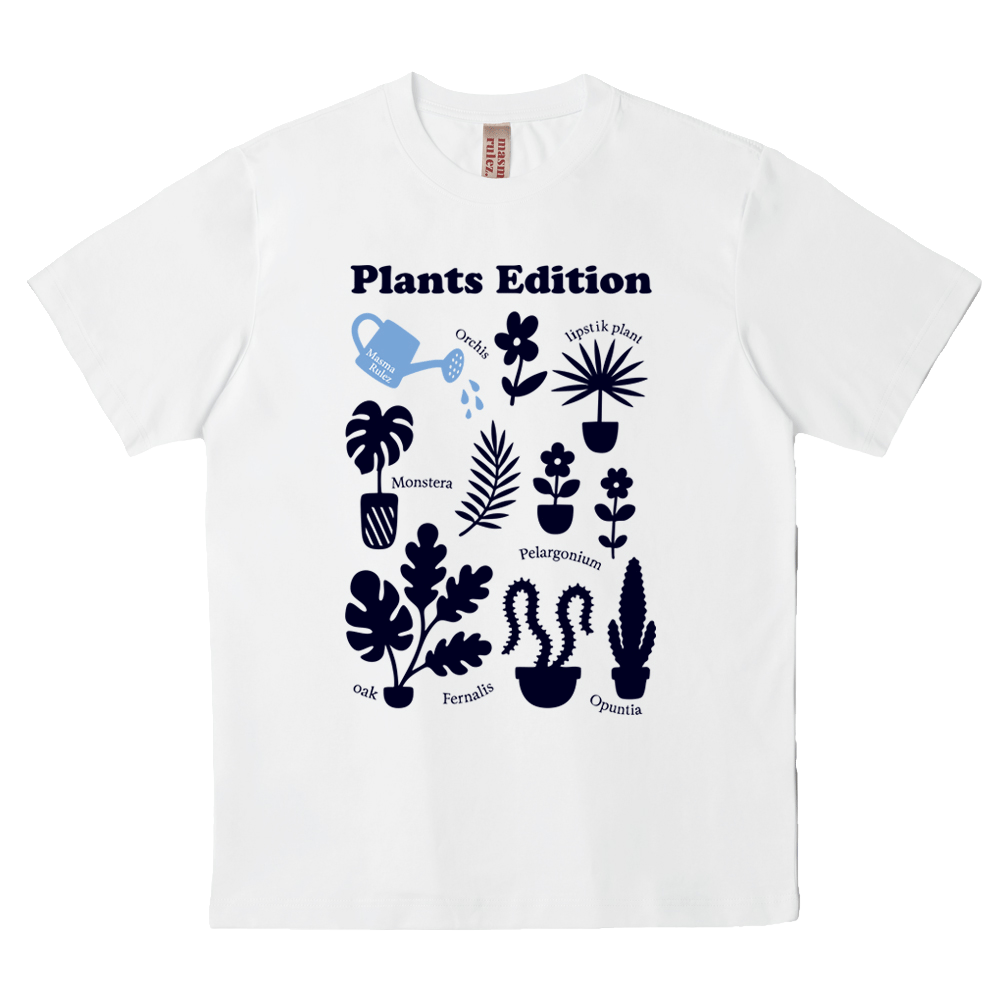 마스마룰즈 플랜츠 쿨 코튼 티셔츠 3컬러