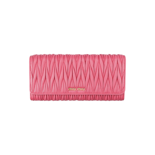 ITKLK3FTPWB3 Miu Miu Matelasse Chain Wallet