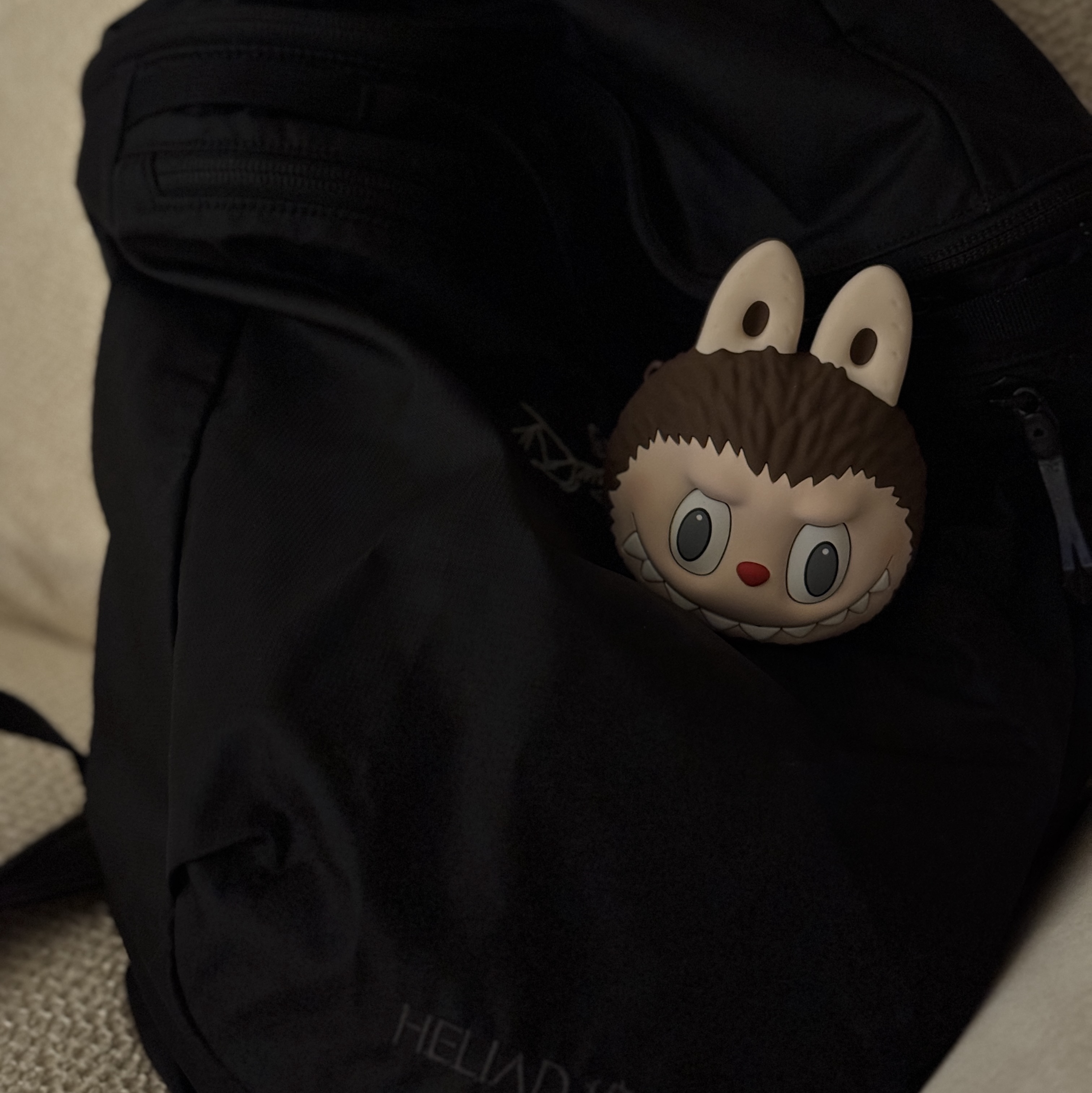 Pop Mart Labubu Original Silicone Earphone Bag Brown, Arc'teryx Heliad 15 Backpack Black 착용 스타일