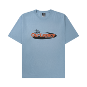 Stussy x Our Legacy Work Shop Swirl Pigment Dyed T-Shirt Baby Blue
